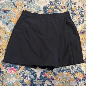 ATHLETA Planner Skort Women's Skirt Shorts Zipper Pockets Packable Black 6
